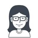 Woman glasses avatar cartoon